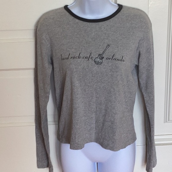Hard Rock Cafe Orlando long sleeve gray t-shirt, size Medium. Never worn. NWOT - Picture 2 of 13